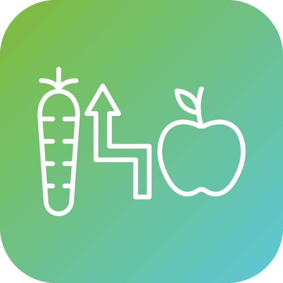 Calorie Intake Vector Icon Style