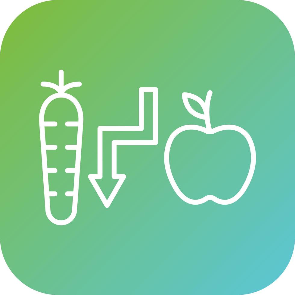 Calorie Deficit Vector Icon Style