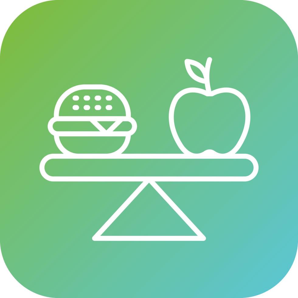 Balanced Diet Vector Icon Style