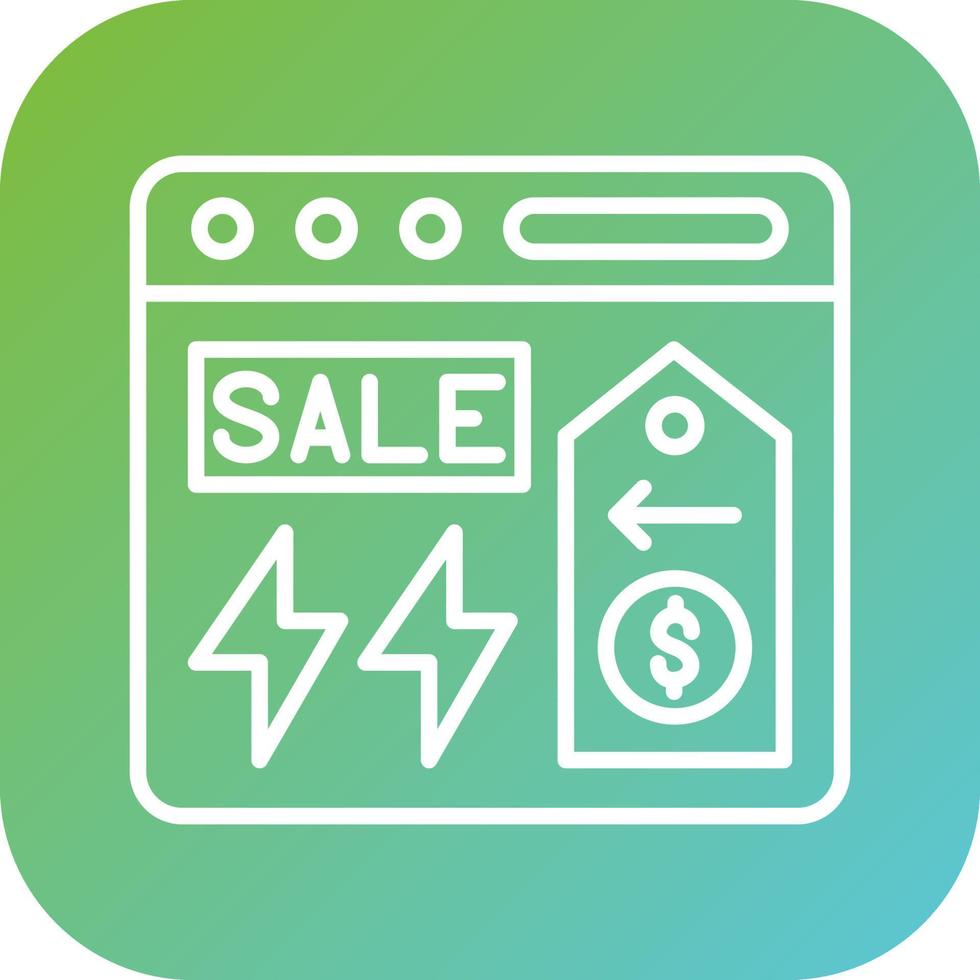 Flash Sale Vector Icon Style