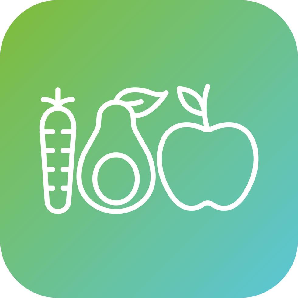 Muscle Gain Diet Vector Icon Style
