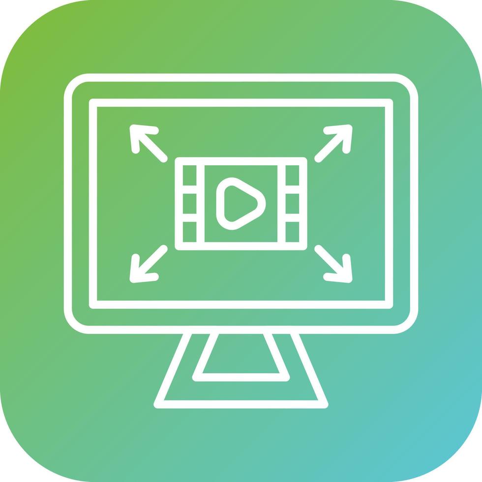 Screen Resolution Vector Icon Style