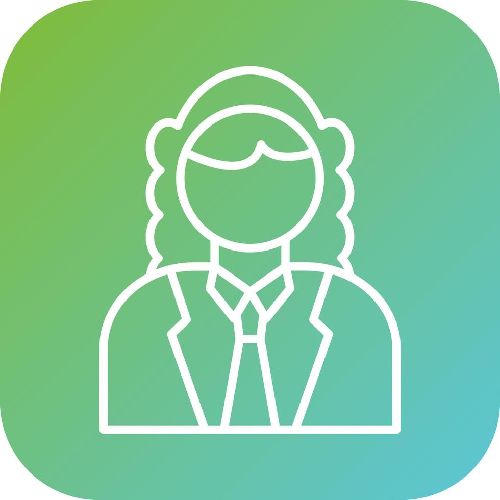 Judge Male Vector Icon Style