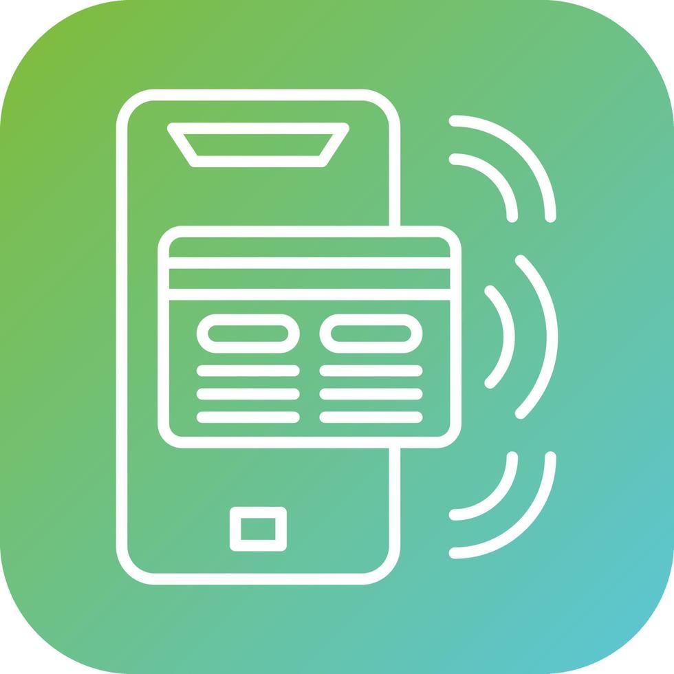Contactless Payment Vector Icon Style