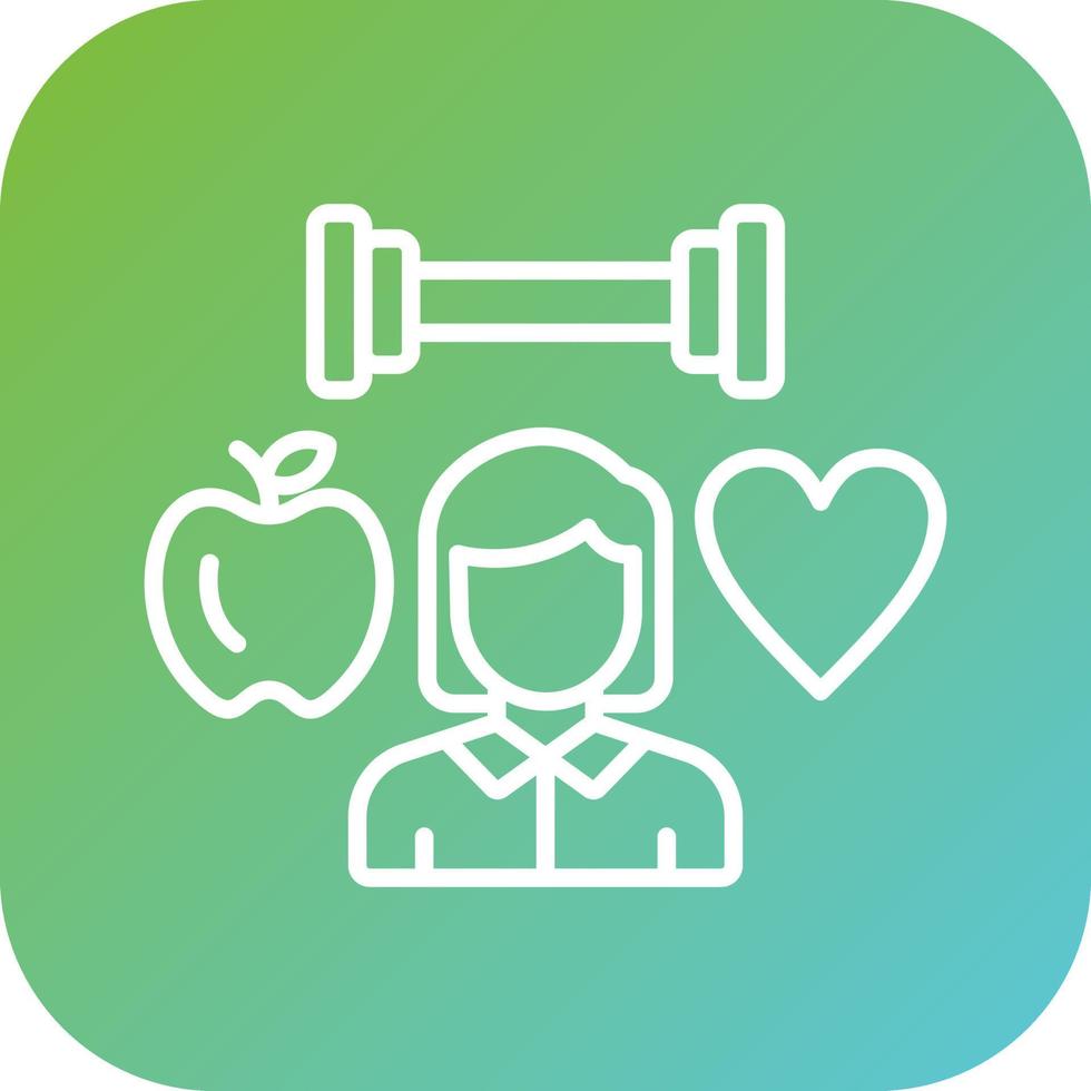 Health Conscious Vector Icon Style