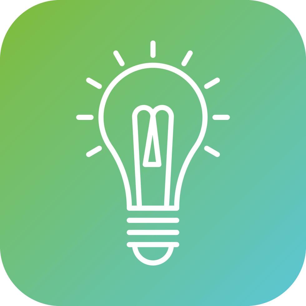 Edison Light Bulb Vector Icon Style