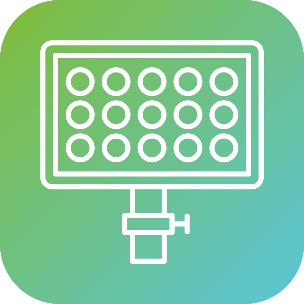 LED panel vector icono estilo