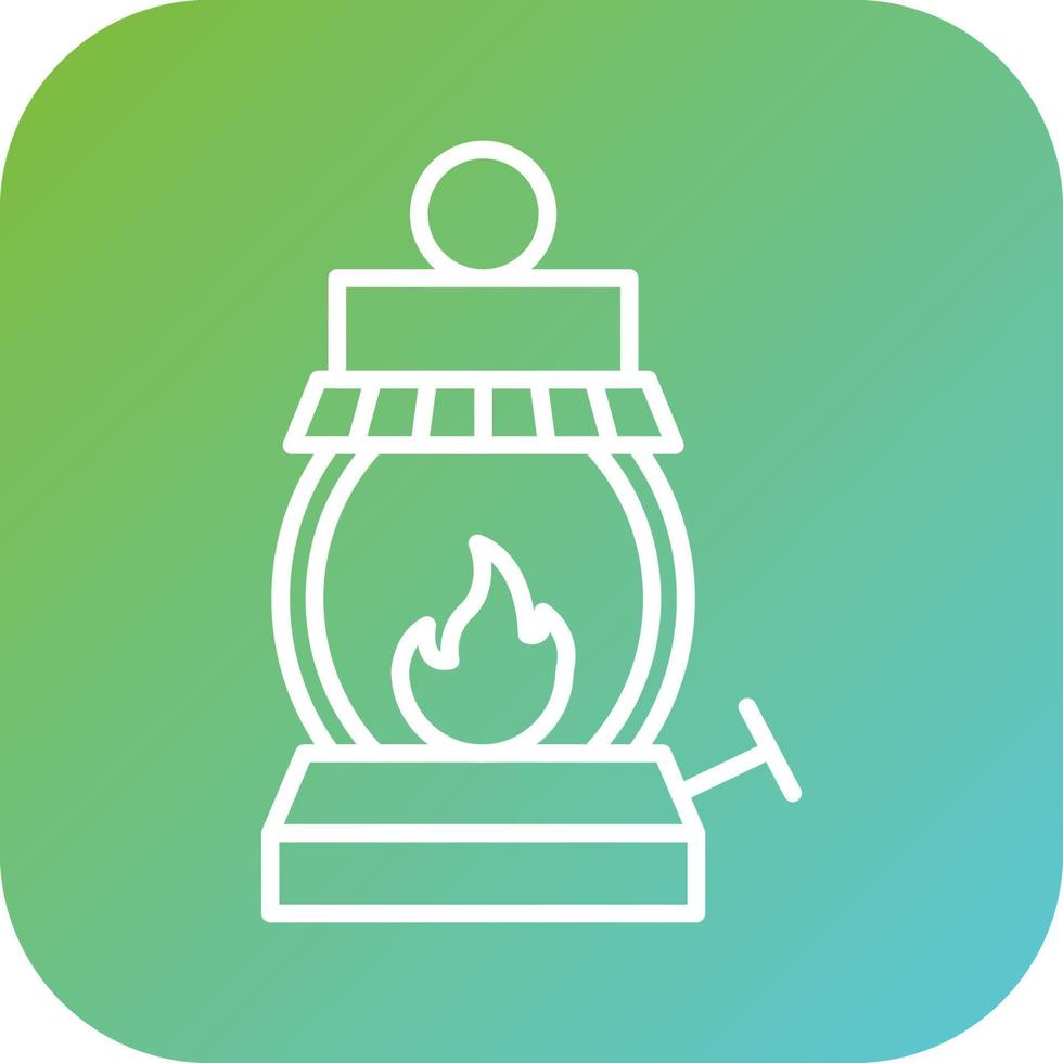 Gas Lamp Vector Icon Style