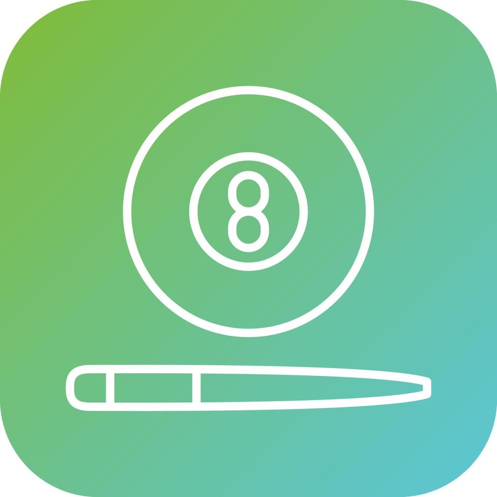 Billiards Vector Icon Style