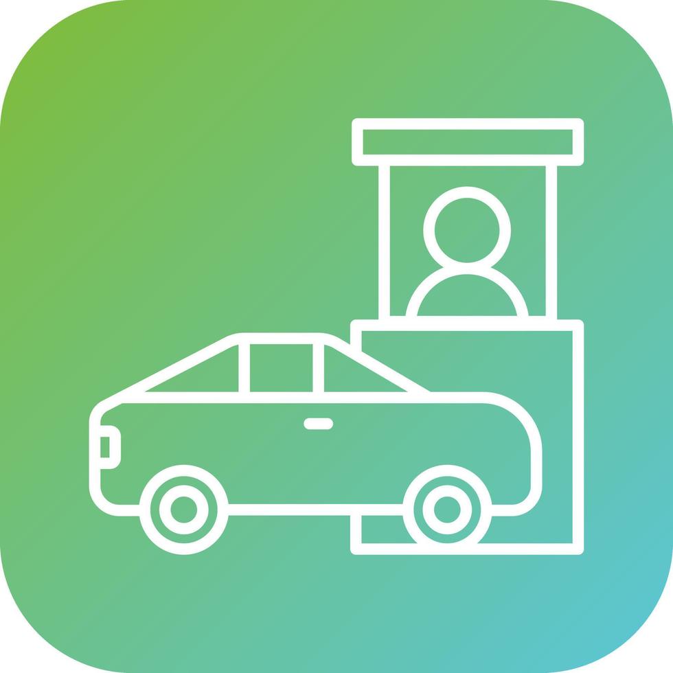 Drive Thru Vector Icon Style