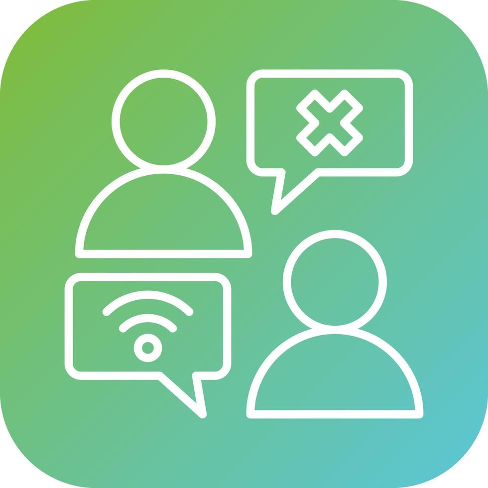 Digital Divide Vector Icon Style