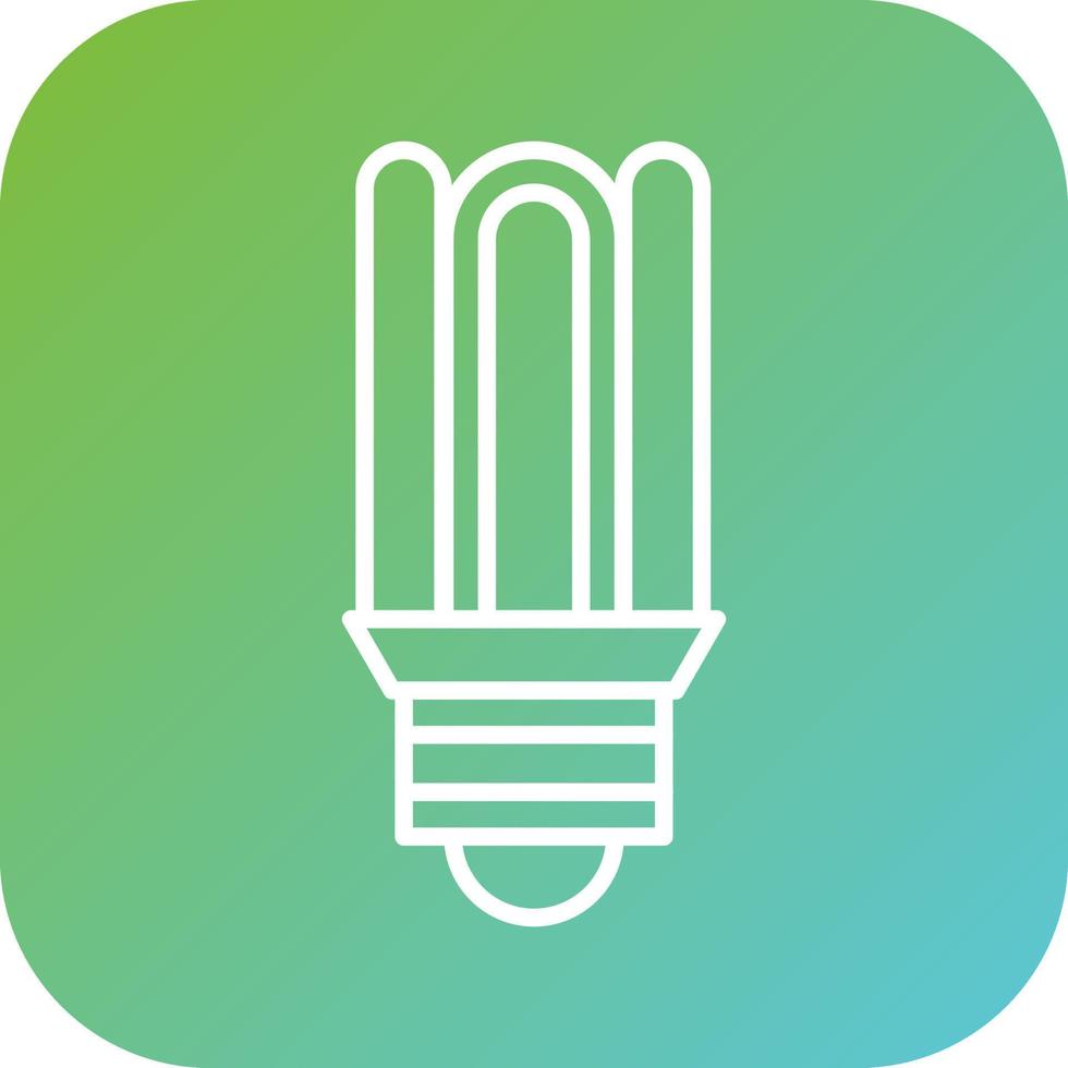 Cfl Compact Bulb Vector Icon Style