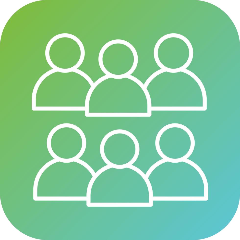 Small Group Vector Icon Style