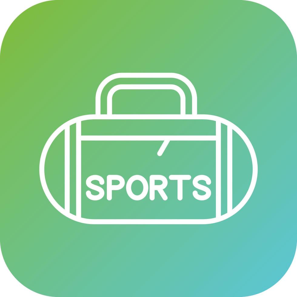 Sport Bag Vector Icon Style