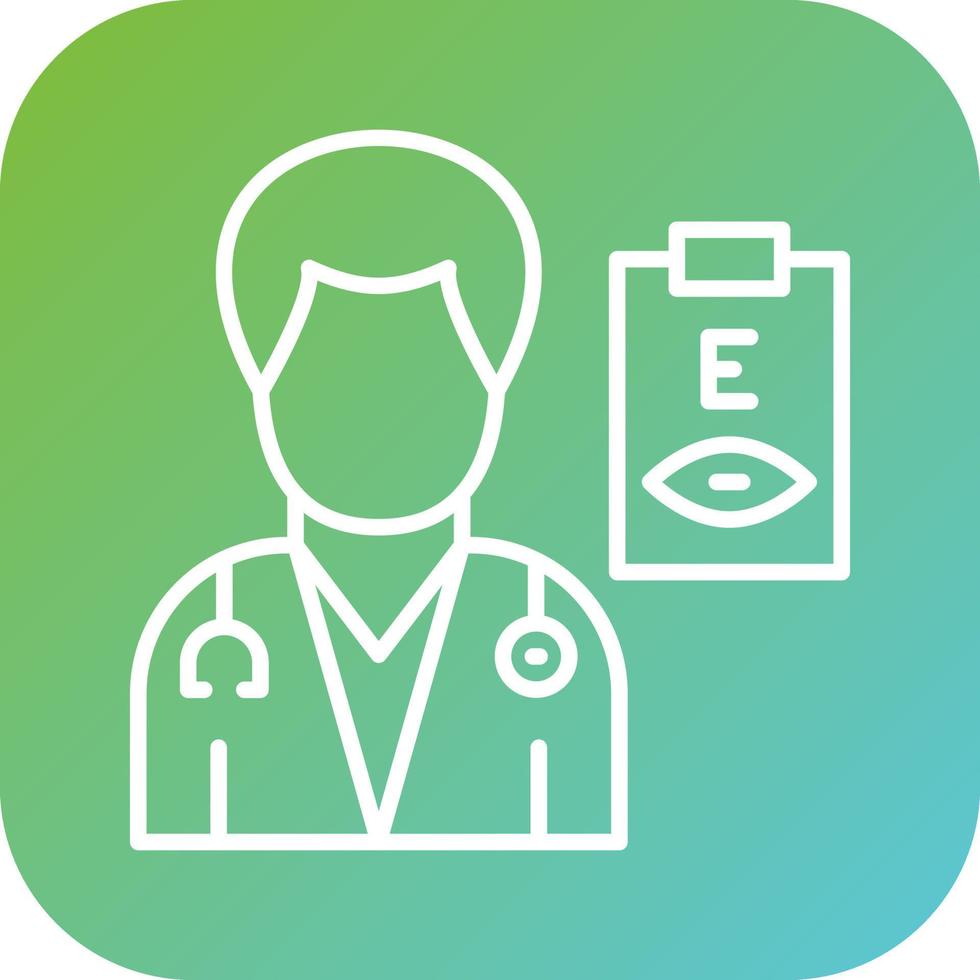 Optometrist Male Vector Icon Style