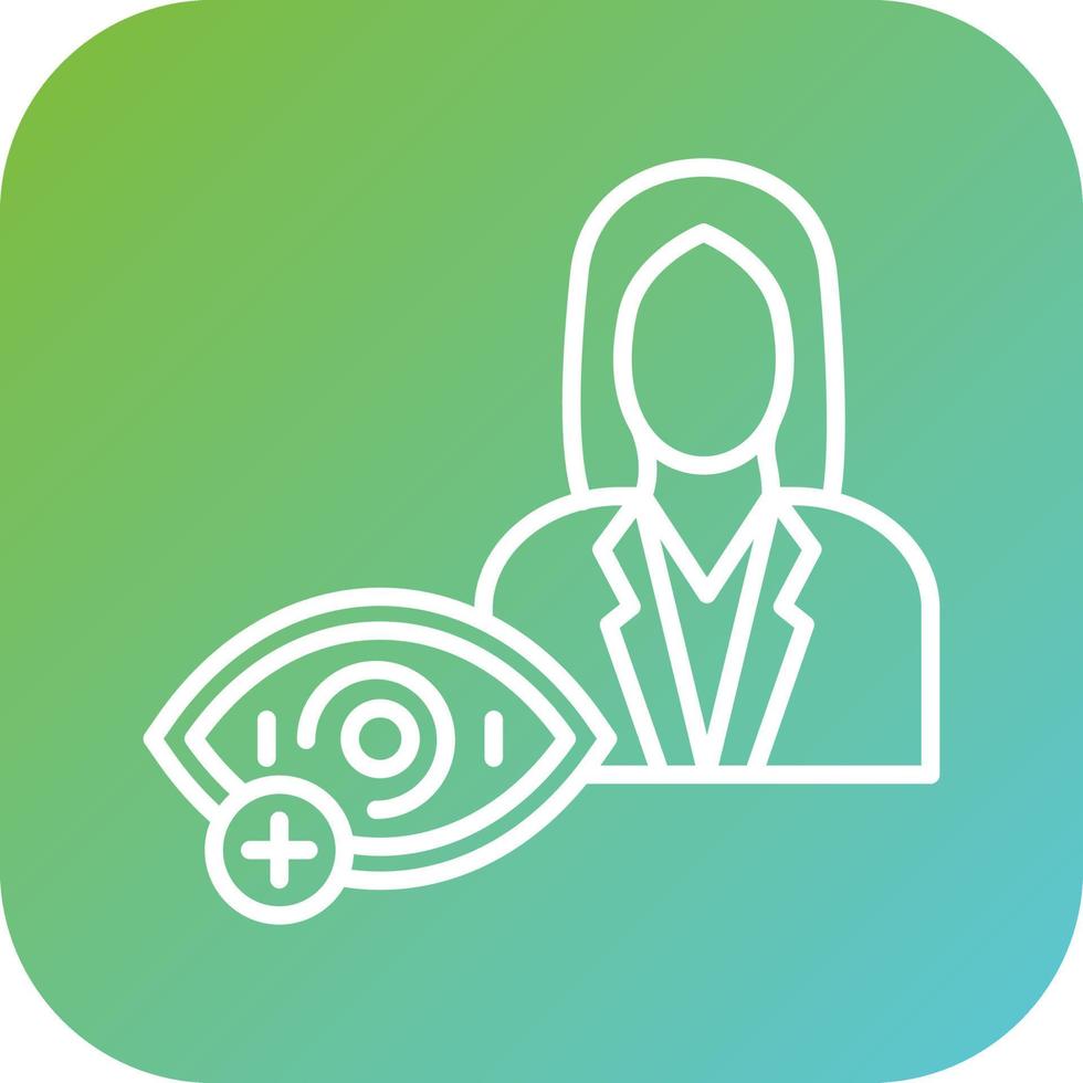 Optometrist Female Vector Icon Style