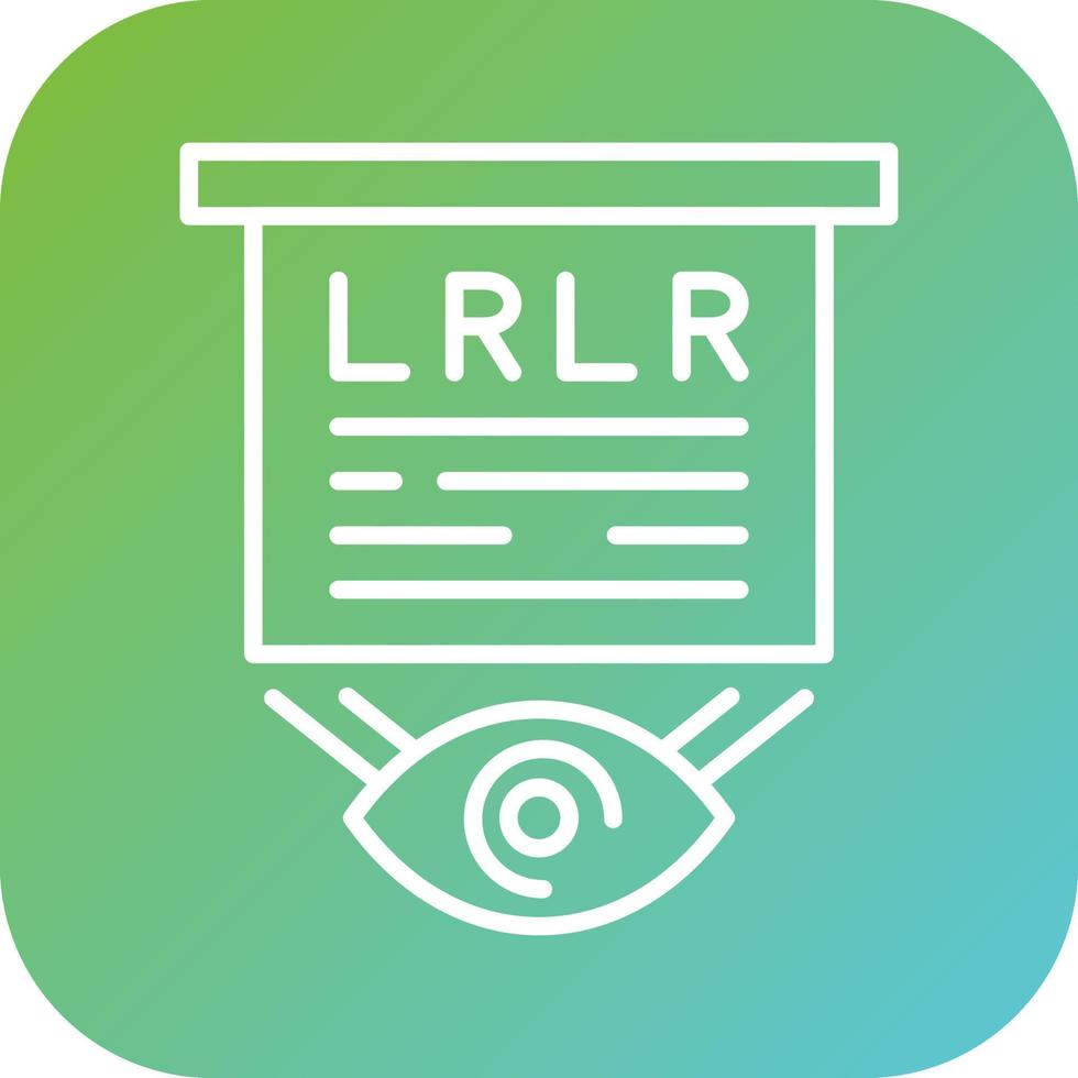 Eyesight Check Vector Icon Style