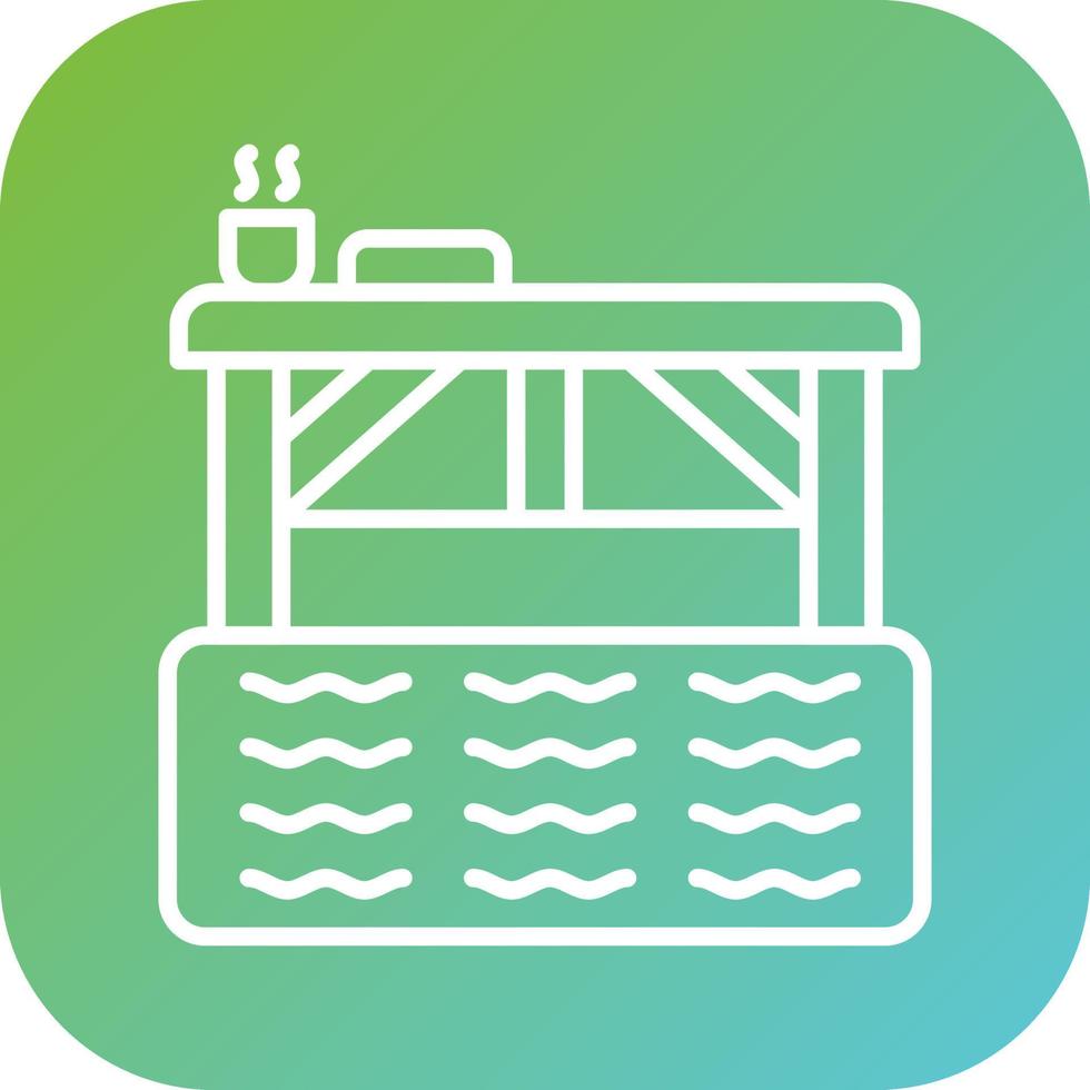 masaje piscina vector icono estilo