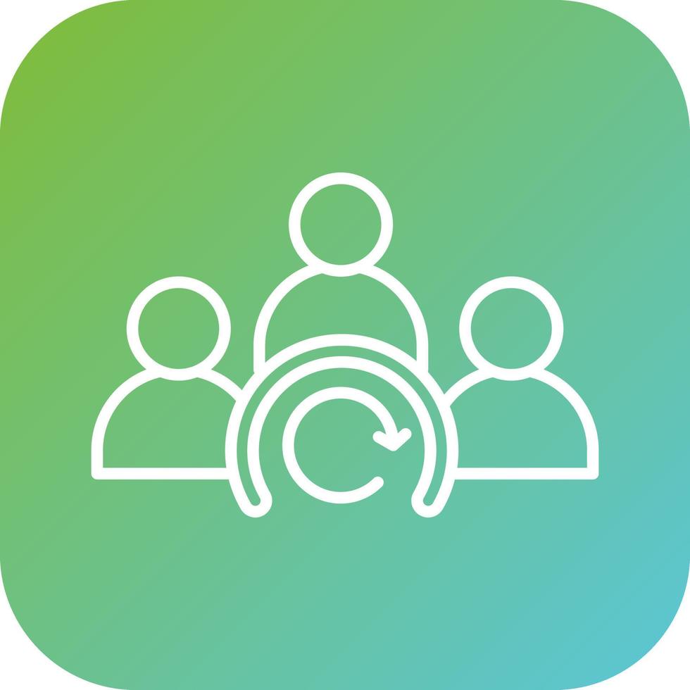 Group Dynamic Vector Icon Style