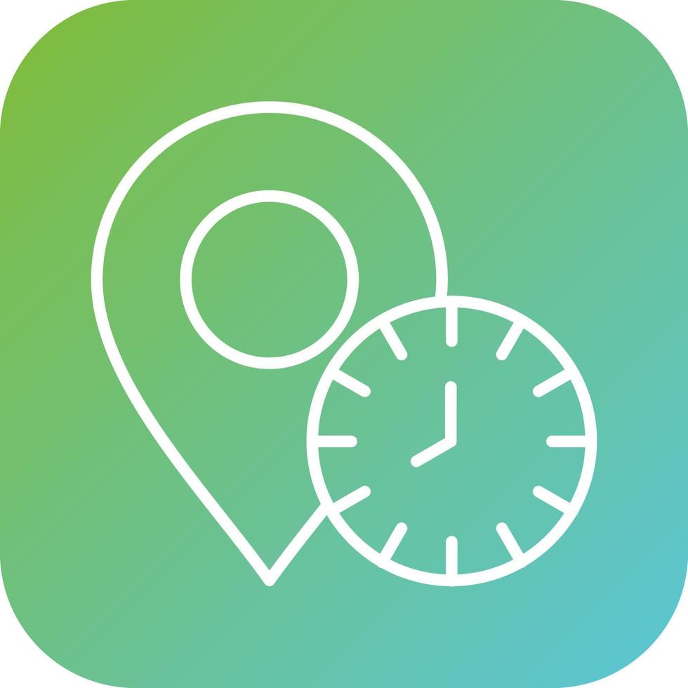 Local Time Vector Icon Style