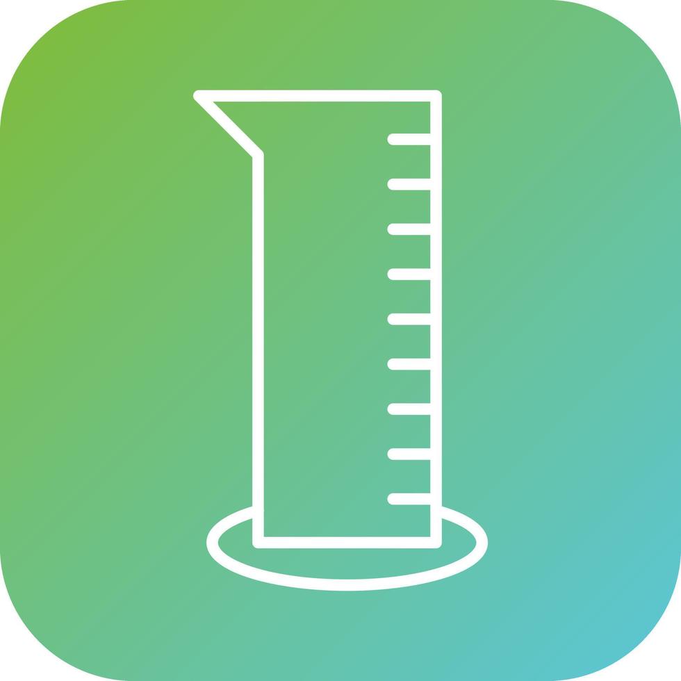 Graduated Cylinder Vector Icon Style