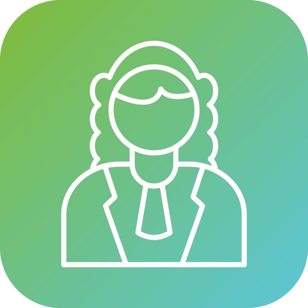 Judge Male Vector Icon Style