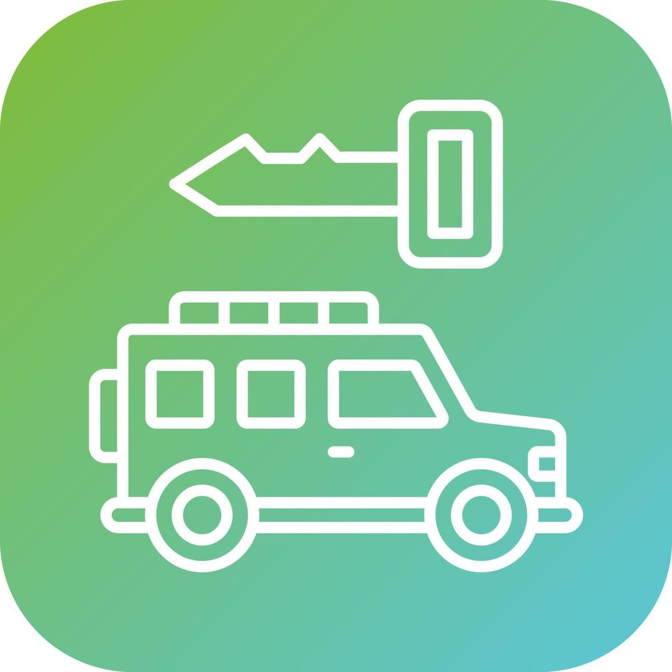 Car Rental Vector Icon Style