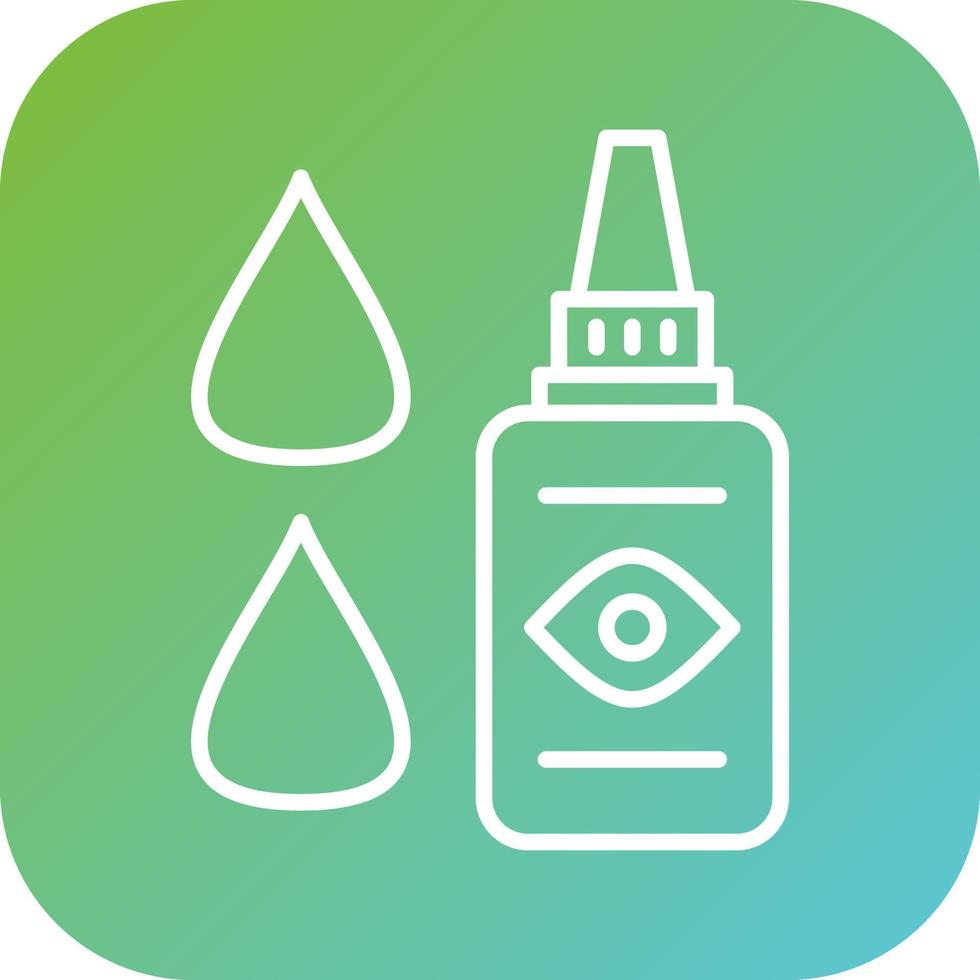 Medical Eye Drops Vector Icon Style