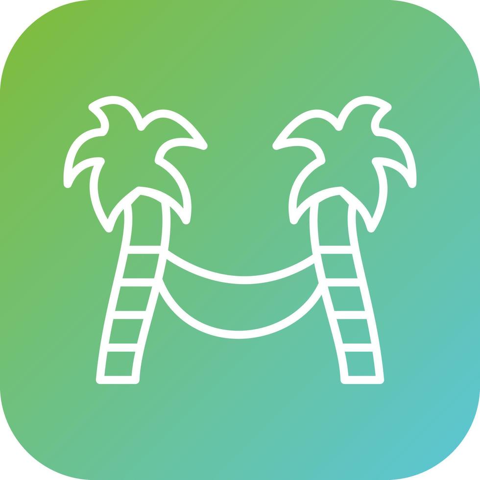 Hammock Vector Icon Style
