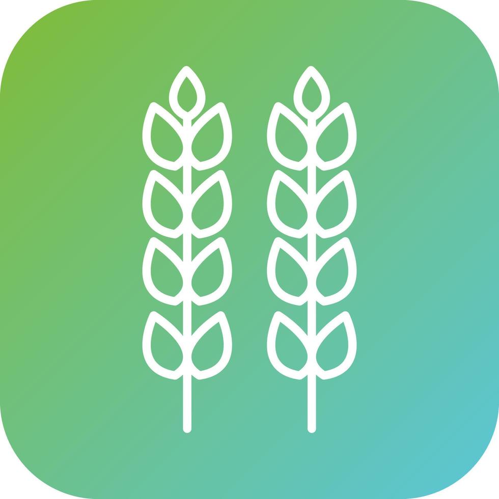 Wheat Vector Icon Style