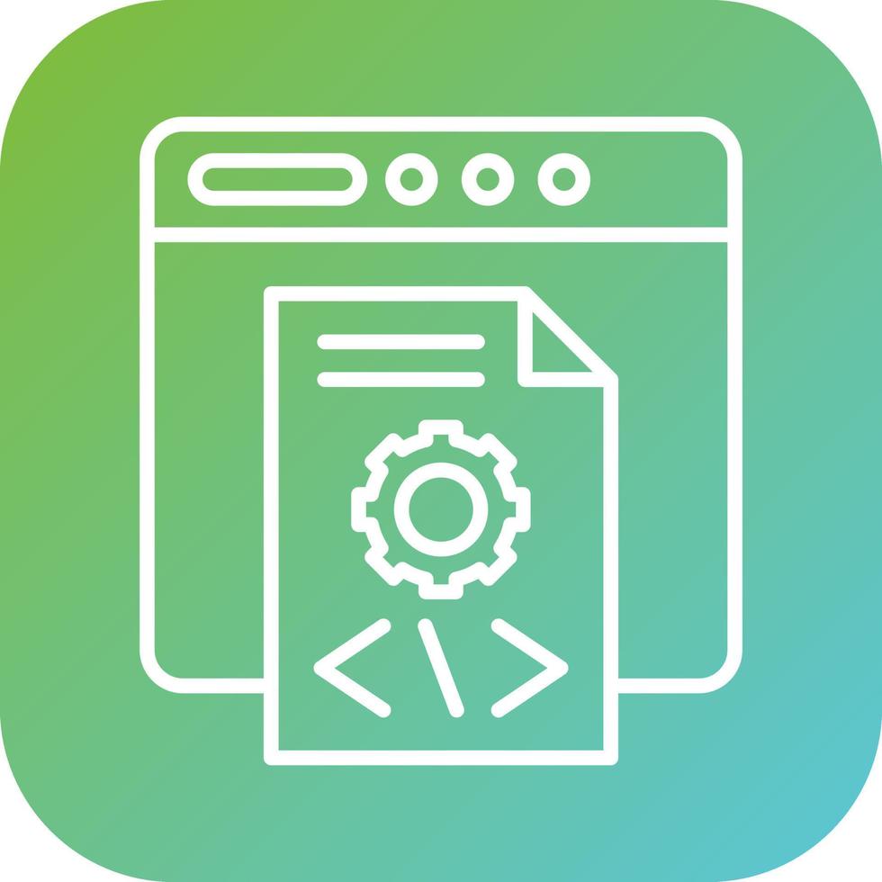 Application Programming Vector Icon Style