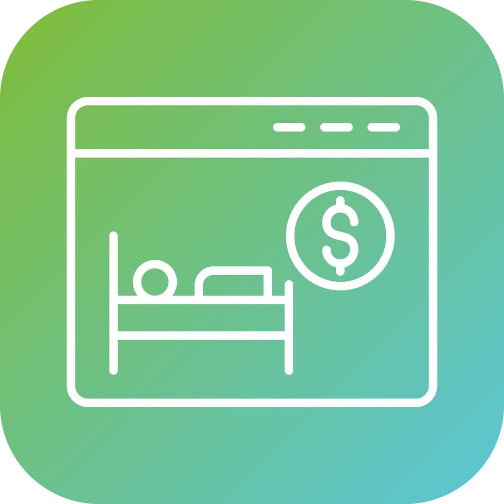 Booking Rate Vector Icon Style