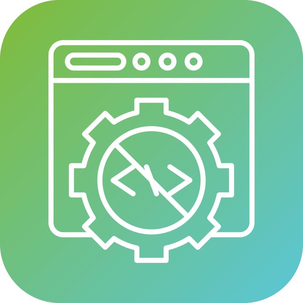 Code Block Vector Icon Style