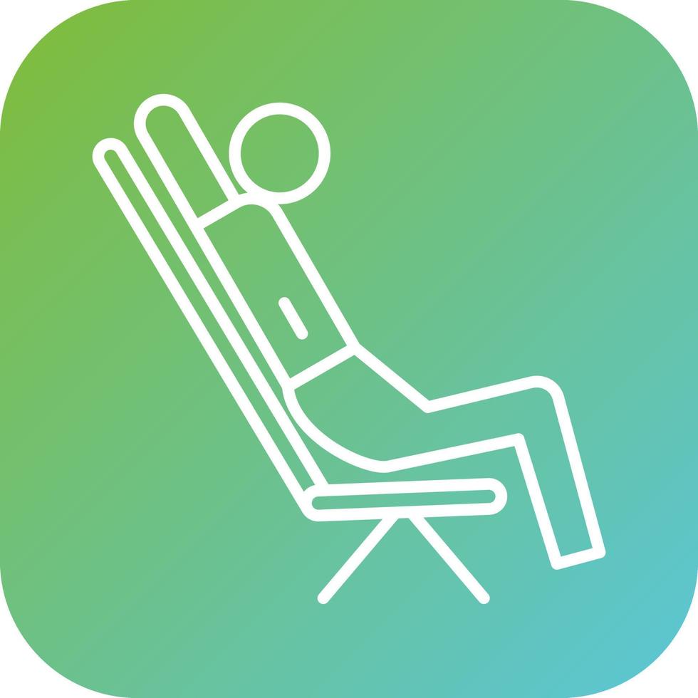 Leaned Back Vector Icon Style