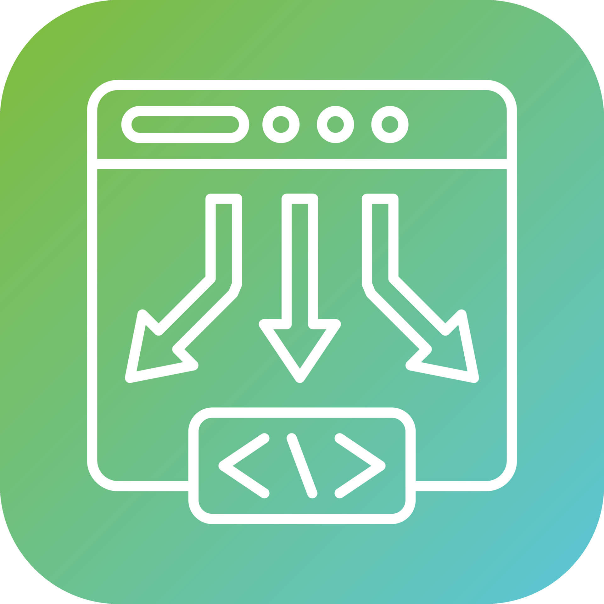 Low code vector icon style 22293042 vector art at vecteezy