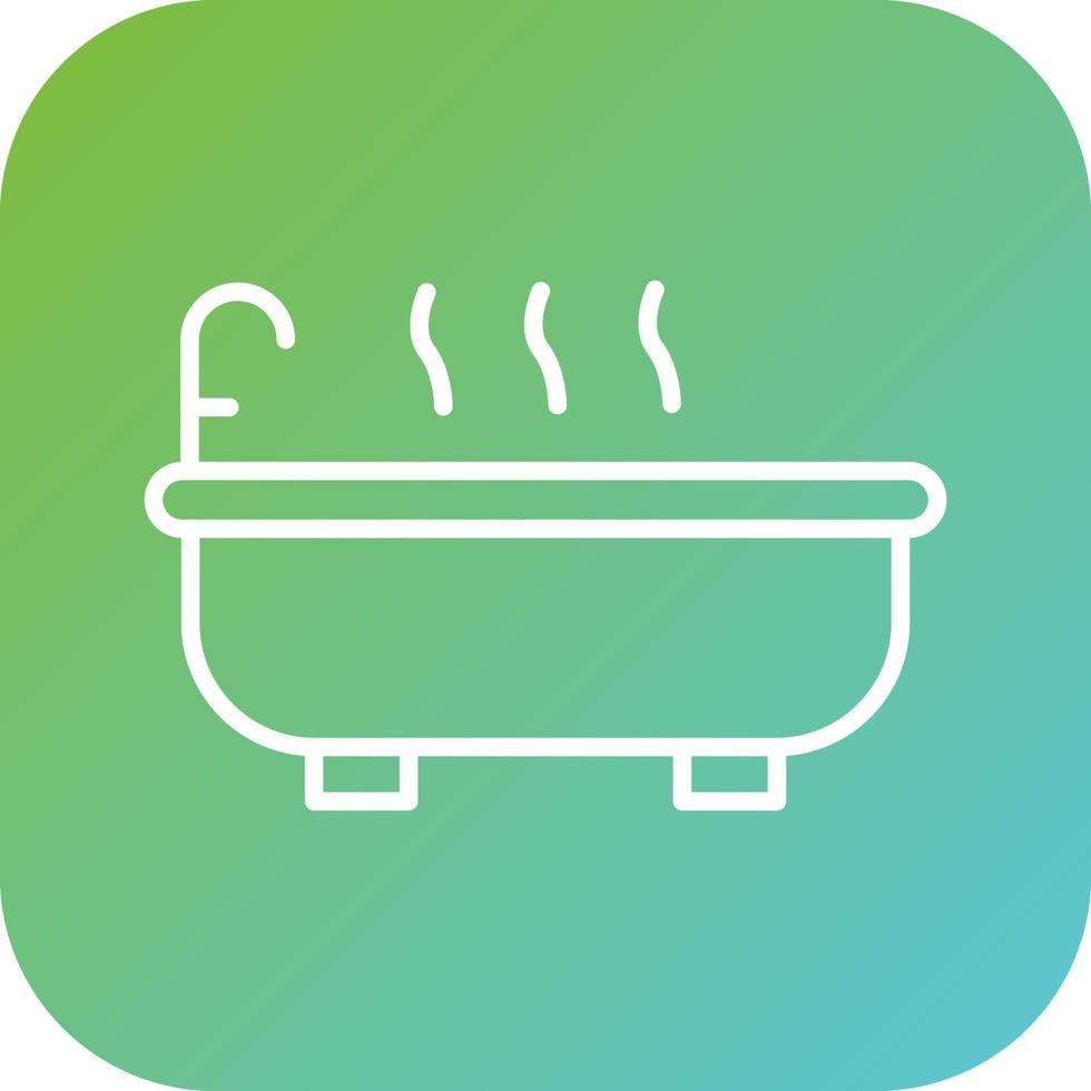 Hot Bath Vector Icon Style