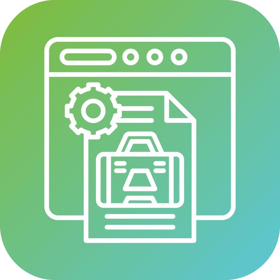 Business Application Vector Icon Style