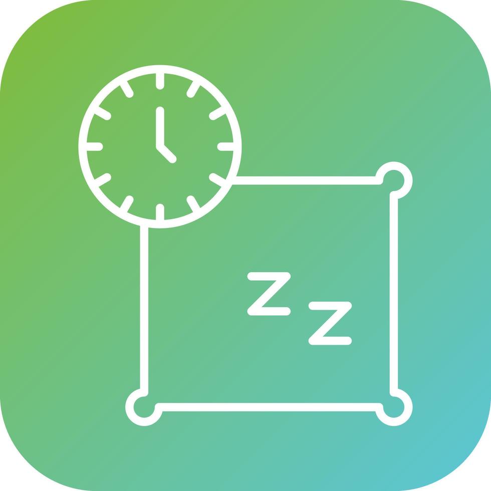 siesta vector icono estilo