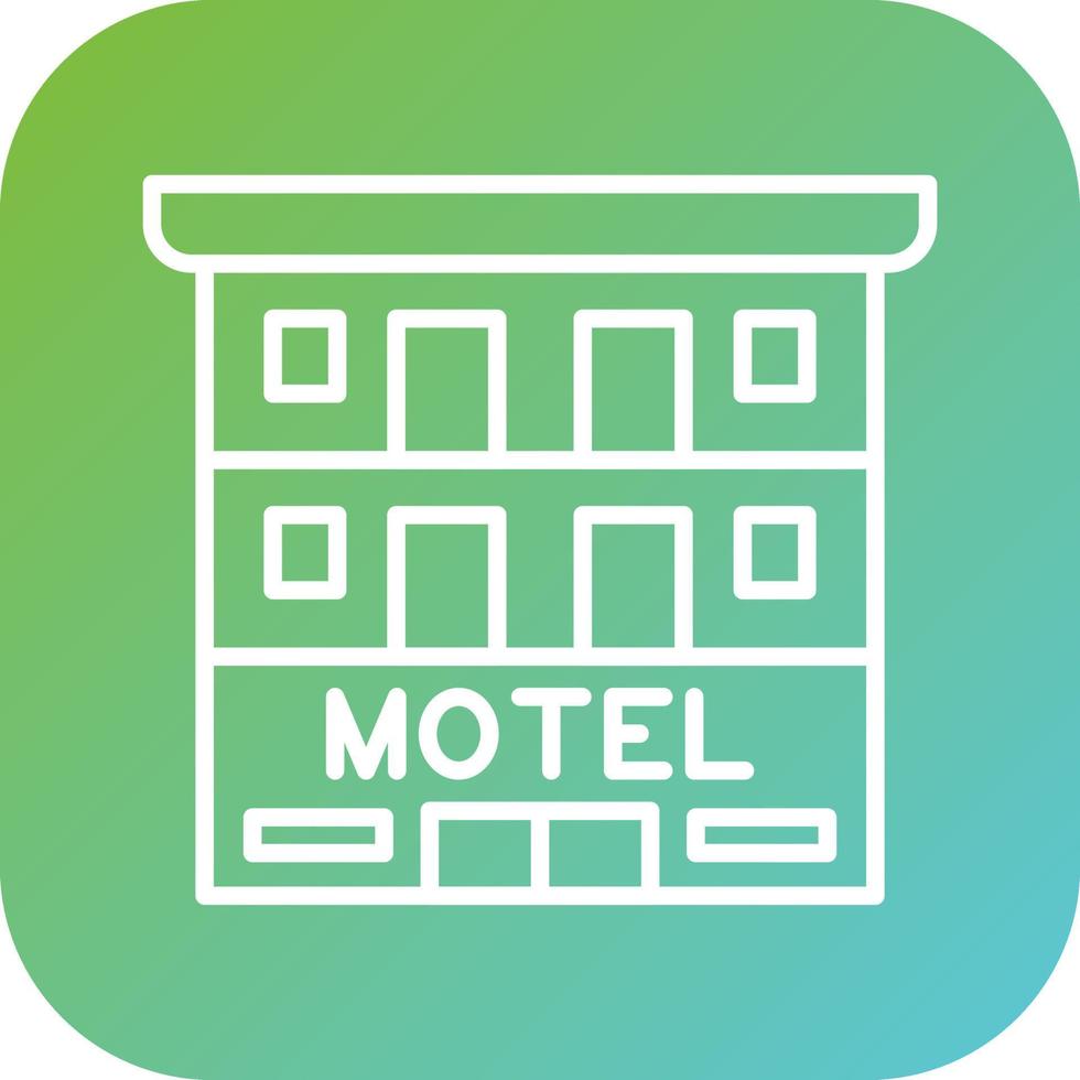 motel vector icono estilo