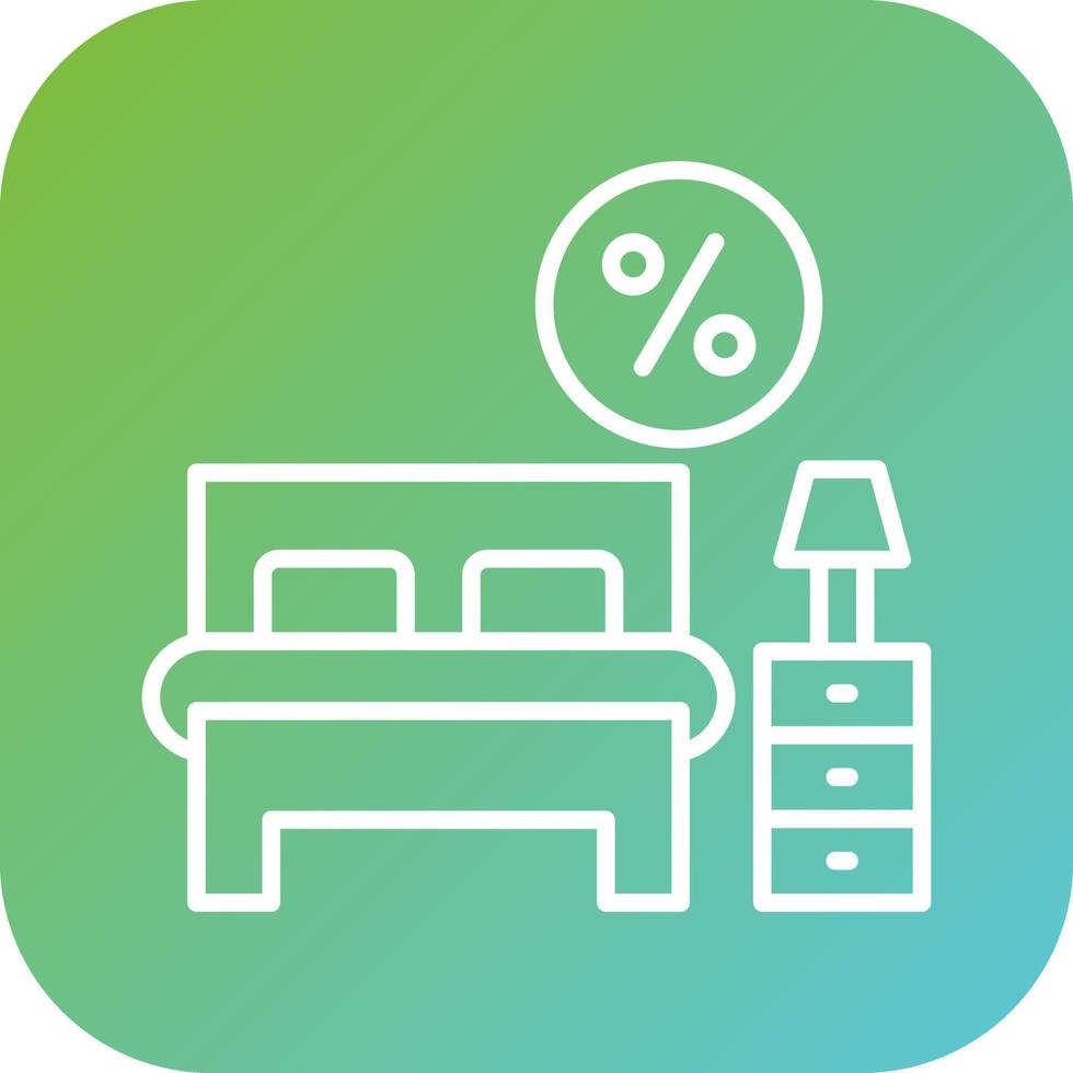 Room Discount Vector Icon Style