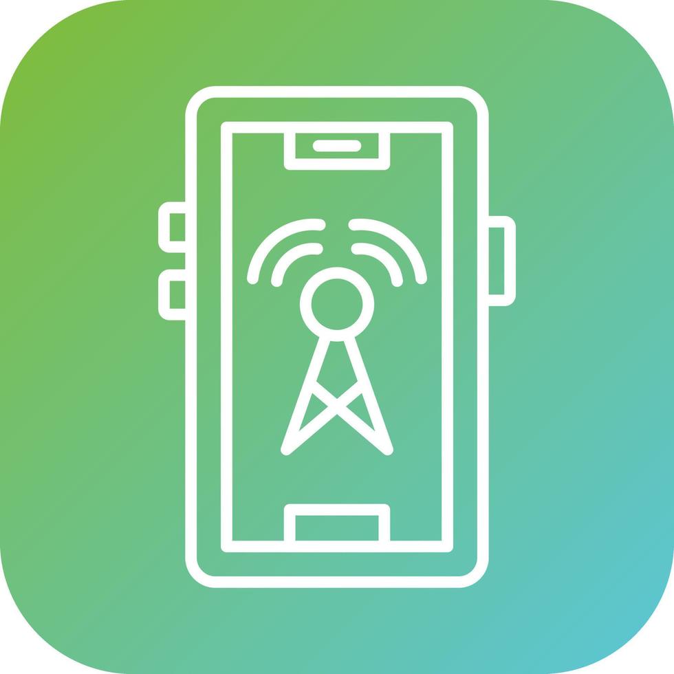 Network Cell Vector Icon Style
