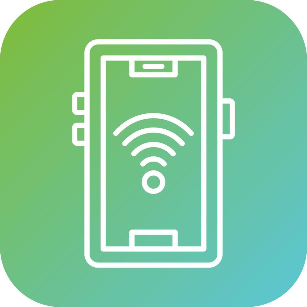 Signal Wifi 4 Bar Vector Icon Style