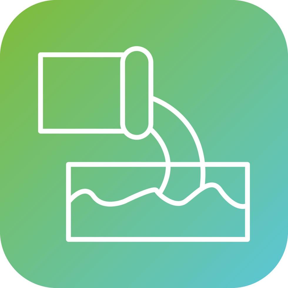 Factory Waste Vector Icon Style