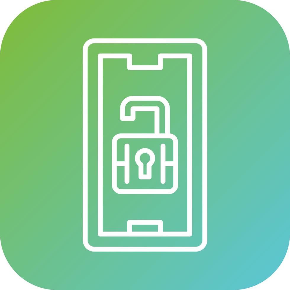 Mobile Unlock Vector Icon Style