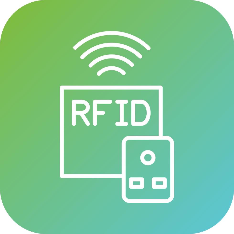 rfid vector icono estilo