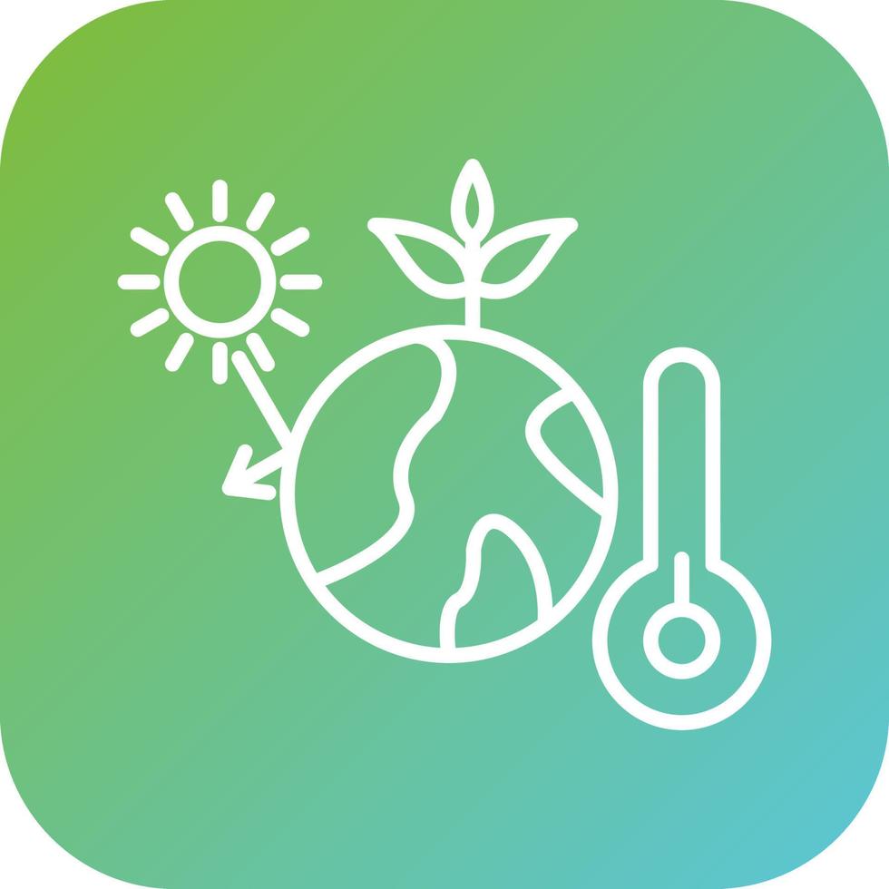 Greenhouse Effect Vector Icon Style