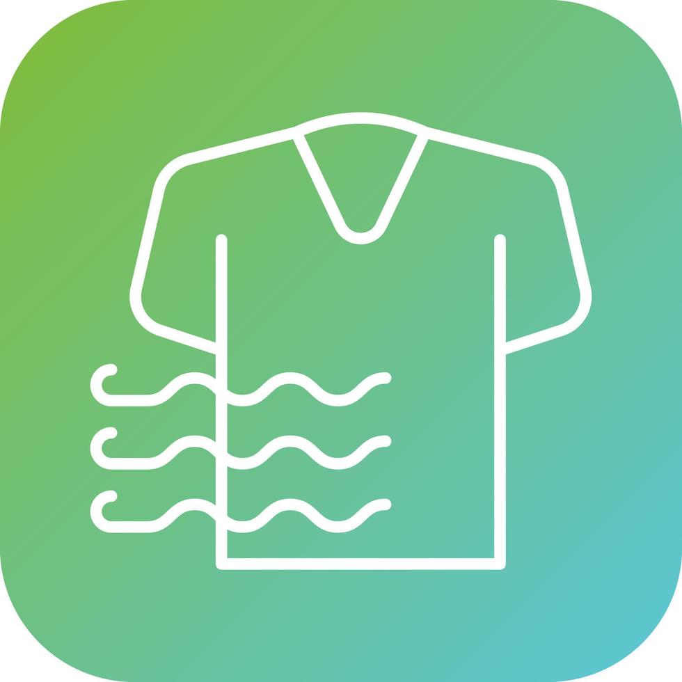 Air Drying Vector Icon Style