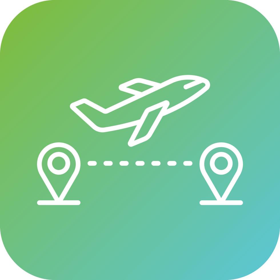 Direct Flight Vector Icon Style 22293488 Vector Art at Vecteezy