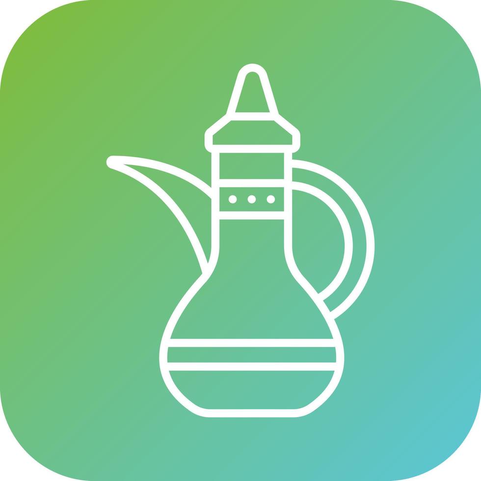 Arabic Teapot Vector Icon Style