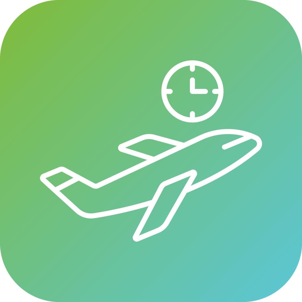 Delayed Flight Vector Icon Style